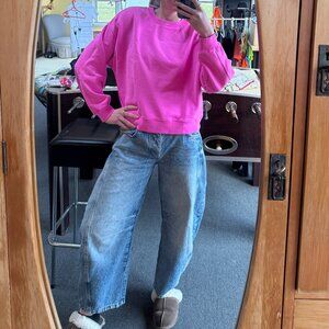 Free People Barrel Jeans - size 24